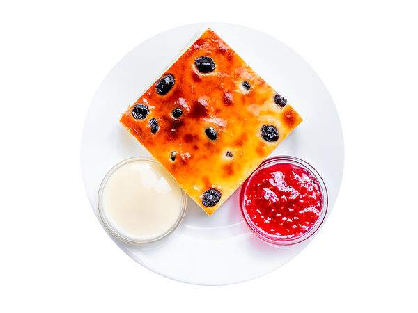 Мандарин - Творожная запеканка с изюмом