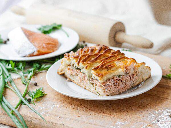 Штолле - Пирог с сёмгой и тешей