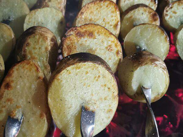 Мангале - Картошка на углях