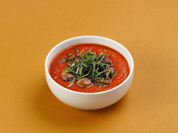 Лось Бистро - Томатный суп с фрикадельками