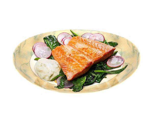 La Roma - Стейк из семги на пару