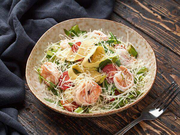 Югославия гриль - Салат с рукколой и креветками