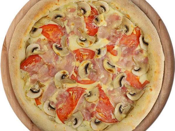Дома Пицца - Пицца Супер с беконом и грибами