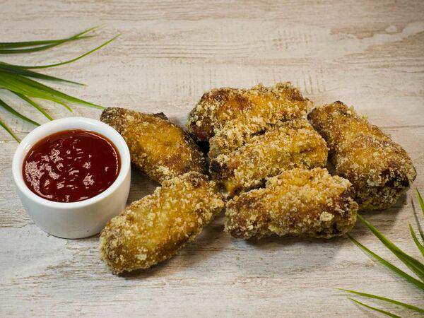 Креветочка - Куриные крылья с соусом