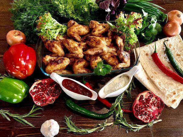 Конвент - Куриные крылышки, приготовленные на мангале