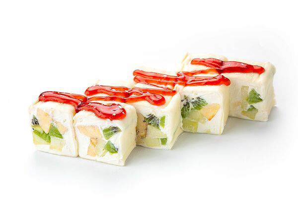 Суши Шоп - Сладкий ролл с клубничным соусом