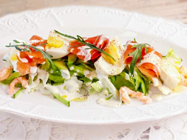 Мама Рома - Салат Сицилиана Фреско с лососем