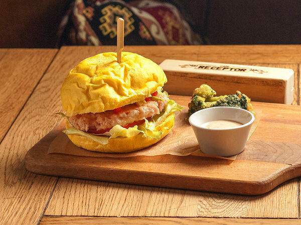 Рецептор - Бургер с креветкой