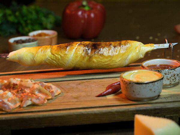 Тандырмания - Сулугуни на вертеле