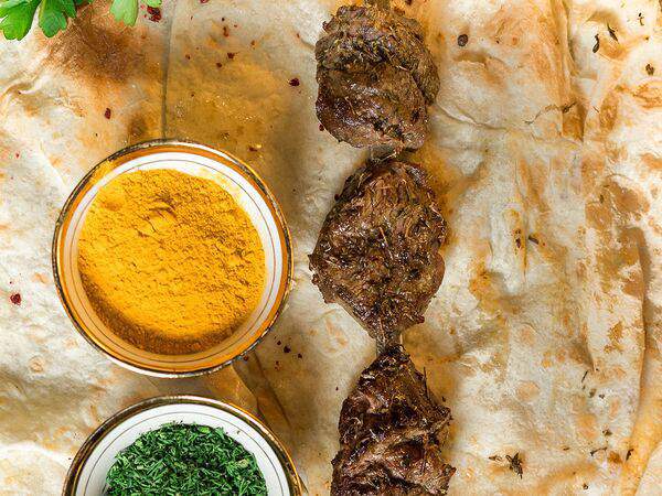 Миндаль - Бастурма телячья