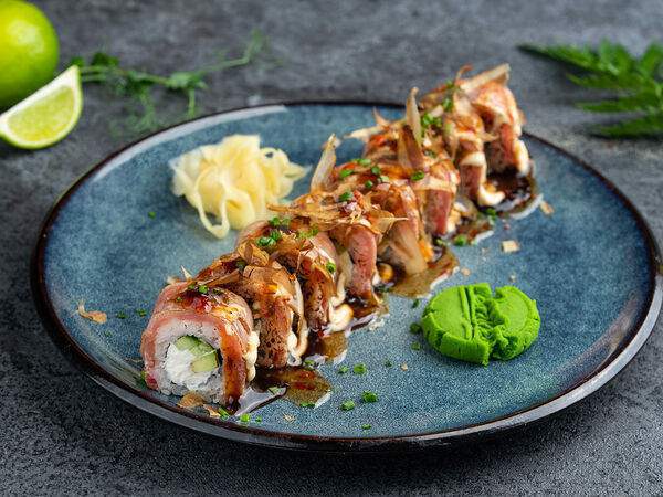 Базилико-пицца - Опаленный тунец