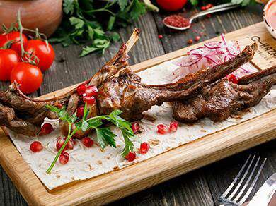 Казан Мангал Kazan Mangal - Шашлык из каре ягненка