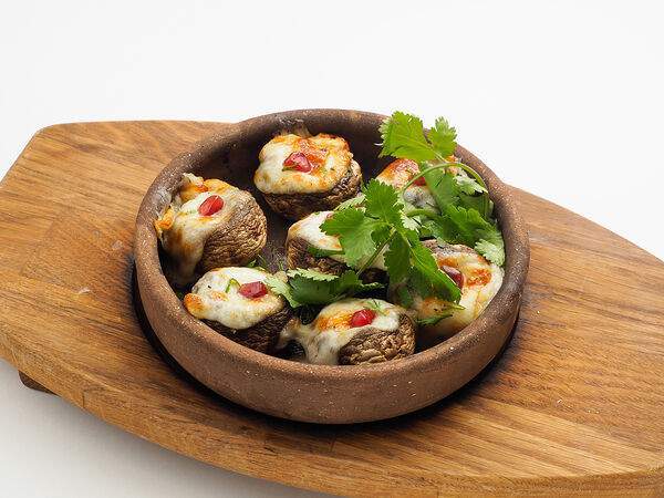 Кинза - Шампиньоны на кеци