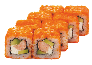 Суши-Сан & Пицца - Калифорния с лососем гриль