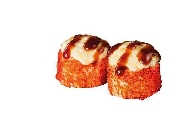 Рокнроллы Азия - Запеченный ролл с крабом и сыром