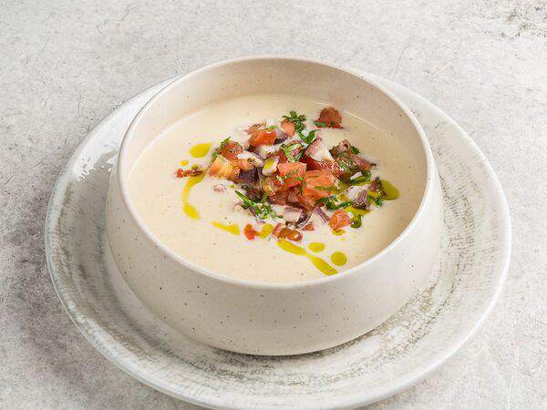 Море рядом - Крем-суп кукурузный с осьминогом