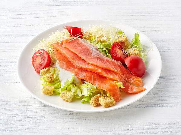 Пироговый Дворик - Салат Цезарь с лососем