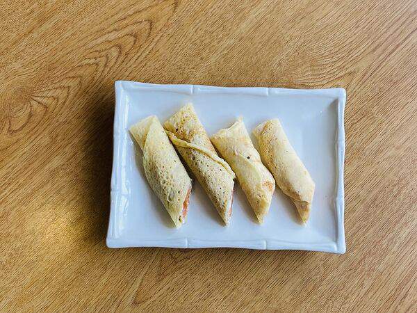 Изюм - Блины с слабосоленой семгой