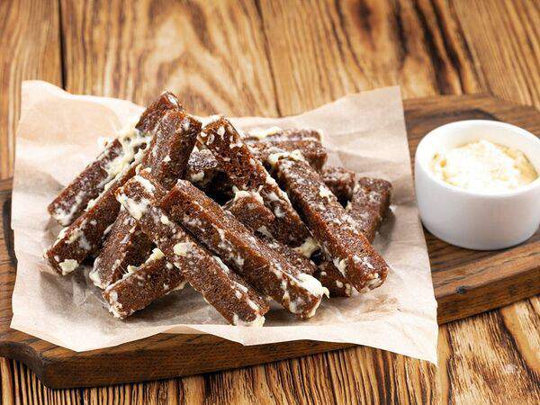 Васильки - Хлебные гренки с сыром и чесноком