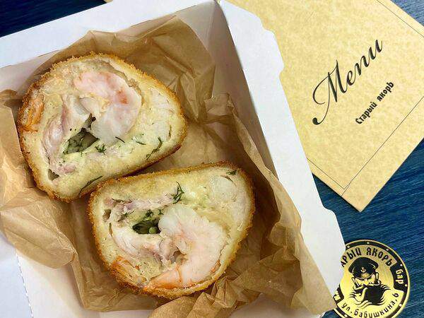 Старый якорь - Бон-бон из судака с креветкой