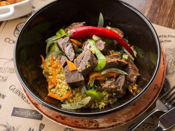 RingoBells - Томленые телячьи щечки с булгуром