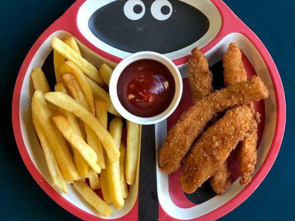 Блиныпицца - Наггетсы куриные с фришкой