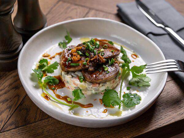 Южанин - Оливье с обжаренным говяжьим языком