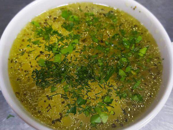 Cheburek - Бульон с яйцом