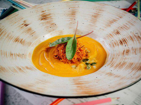 Plum - Крем-суп из печеной тыквы