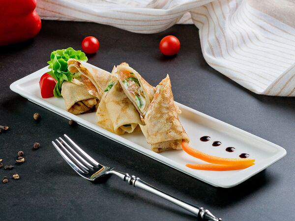 Саратовский - Блинчики со слабосоленой семгой