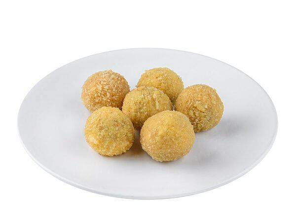 Зелёный ролл - Сырные шарики с ветчиной