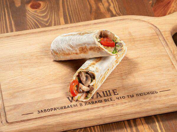 Vлаvaше - Веган шаверма с хумусом