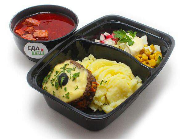 Еда тут - Ланч-бокс №17 с печеночными снопиками