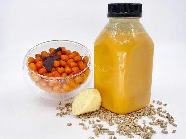 Organic Origin - Растительный облепихово-спельтовый напиток с куркумой и имбирем