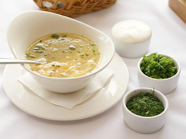 Кафе Маруся - Куриный суп с домашней лапшой