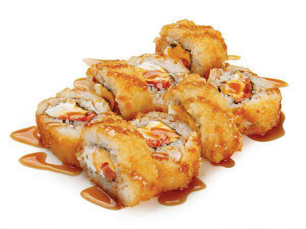 СУШИПОРТ - Горячий ролл Два вида сыра и лосось