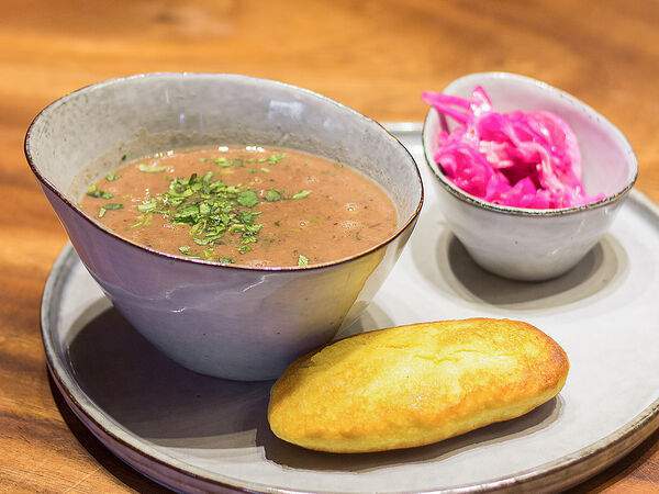 Сулугуни - Суп Лобио