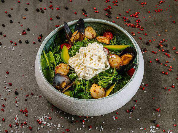 12 - Салат с гребешками