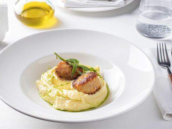 Le Gosse Minsk - Крабкейки с картофельным пюре