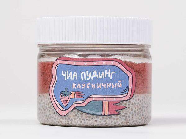 Botanikabar - Чиа-пудинг Клубничный