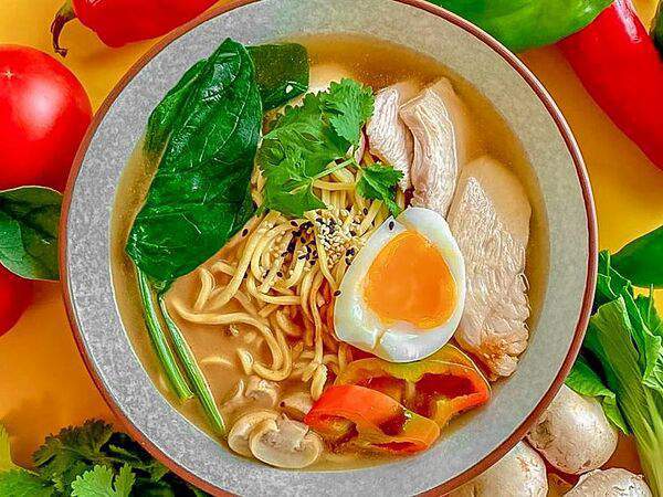 Лето - Рамен с куриной грудкой