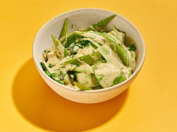 Мука & Вода - Листья романо с кремом из анчоусов и песто