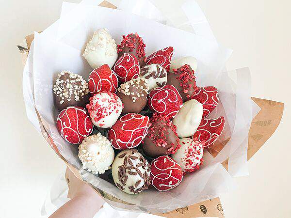 Merci-клубника в шоколаде - Букет Клубника в шоколаде