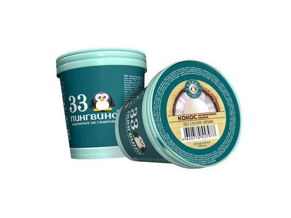 33 пингвина - Веганское мороженое Кокос