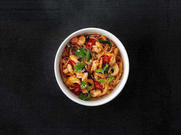 Рис - Лапша Том Ям с креветками