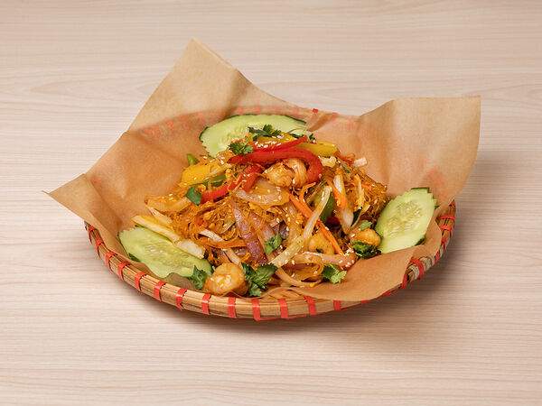 Pho dat viet вьетнамская кухня - Вок Миен сао хай шан