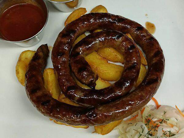 Гриль-бар Канистра - Мраморные колбаски гриль