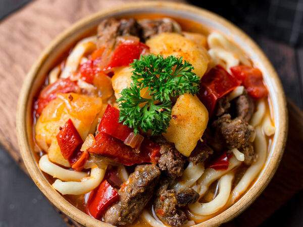 Хачапурия - Лагман с говядиной