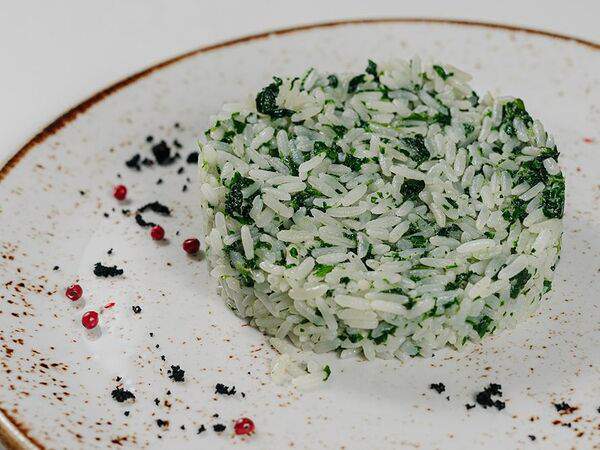 Ресторан Россия - Рис шпинатный с сыром пармезан