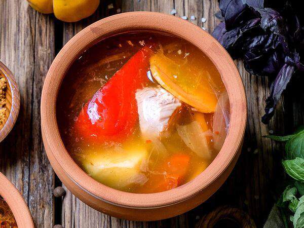 Хачапури тётушки Марико - Суп Шурпа с бараниной